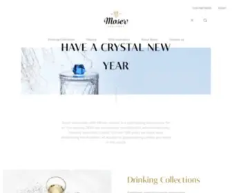 Moser.com(Luxury Bohemian crystal glass from the world) Screenshot