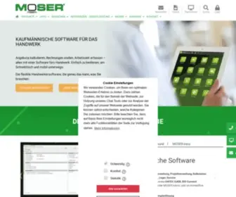 Moser.de(Flexible Softwarelösungen für den Mittelstand) Screenshot