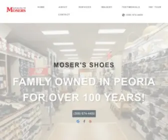 Mosersshoes.com(Mosersshoes) Screenshot