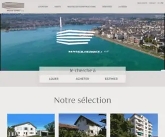 Moservernet.ch(L'Agence Immobilière Genève) Screenshot
