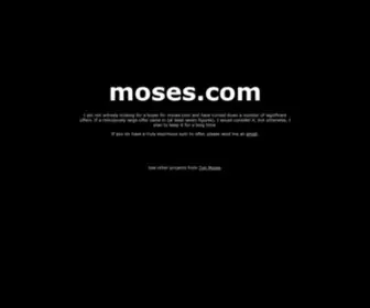 Moses.com(Domain) Screenshot