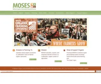 Mosesorganic.org(MOSES Midwest Organic & Sustainable Education Service) Screenshot