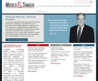 Mosessinger.com(Moses &amp; Singer) Screenshot