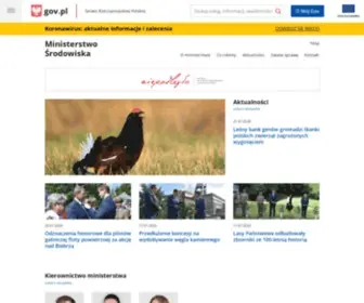 Mos.gov.pl(Ministerstwo Środowiska) Screenshot