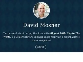 Mosherisacoder.com(David Mosher) Screenshot