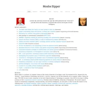 Moshesipper.com(Moshe Sipper) Screenshot