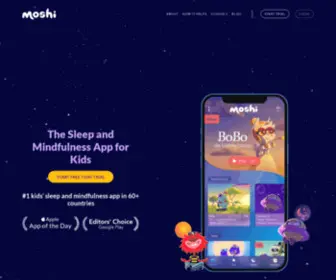 Moshiapps.com(The Sleep & Mindfulness App for Kids) Screenshot