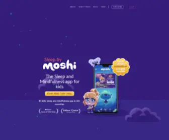Moshimonsters.org(The Sleep & Mindfulness App for Kids) Screenshot