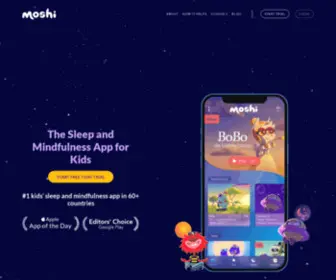 Moshimonsters.us(The Sleep & Mindfulness App For Kids) Screenshot