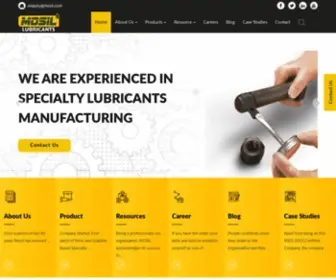 Mosil.com(Industrial Lubricants) Screenshot