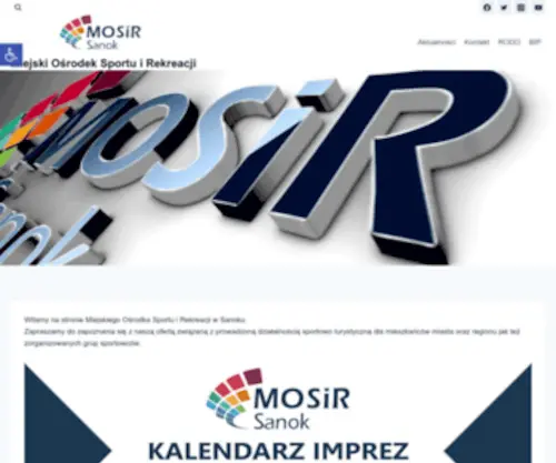 Mosir-Sanok.pl(Strona główna) Screenshot