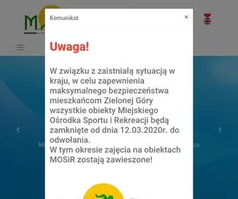 Mosir.zgora.pl(Mosir zielona góra) Screenshot