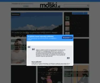 Moski.si(Spletno kraljestvo za mo) Screenshot