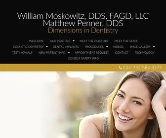 Moskowitzdds.com(Aberdeen, NJ Dentist) Screenshot