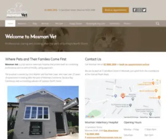 Mosmanvet.com.au(Mosman Vet) Screenshot