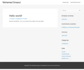 Mosmaoui.com(Mohamed Smaoui) Screenshot