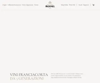 Mosnel.com(Vini Franciacorta DOCG) Screenshot