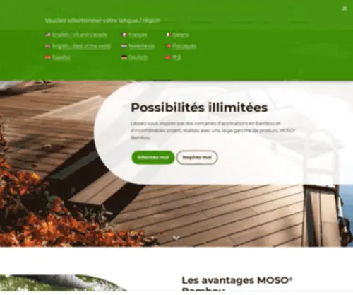 Moso-Bambou.fr(MOSO Bambou) Screenshot