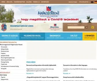 Mosonmagyarovar.hu(Mosonmagyaróvár) Screenshot