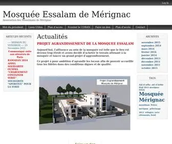 Mosquee-Merignac.fr(Mosquée) Screenshot