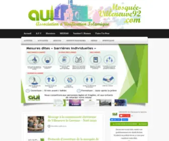 Mosquee-Villeneuve92.com(Association d'unification Islamique) Screenshot