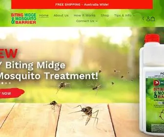 Mosquitobarrier.com.au(Biting Midge and Mosquito Barrier) Screenshot