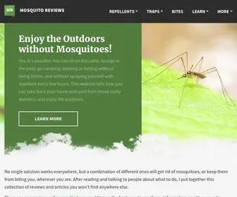 Mosquitoreviews.com(Homepage) Screenshot