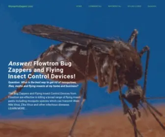 Mosquitozapper.com(Bug Zappers from Flowtron) Screenshot