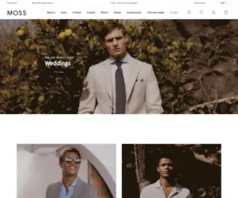 Moss.co.uk(The men's suits and formalwear specialist) Screenshot