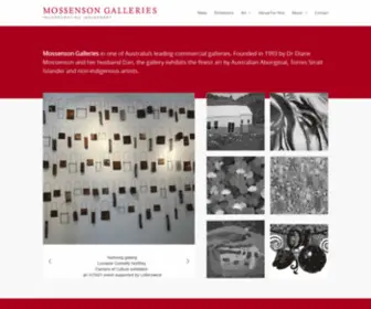 Mossensongalleries.com.au(Mossenson Galleries) Screenshot