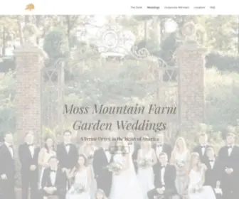Mossmountainweddings.com(Moss Mountain) Screenshot