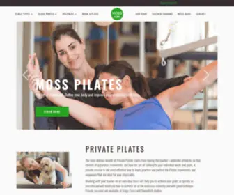 Mosspilates.com(Since 2009 Moss Pilates studio) Screenshot