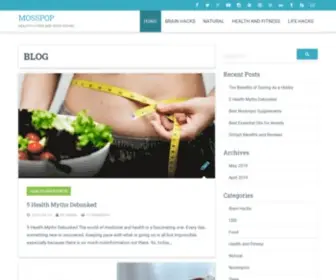 Mosspop.com(Healthy Living and Good Eating) Screenshot