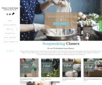 Mossycreeksoap.com(Mossy Creek Soap Handcrafted Bath Body classes in Georgia) Screenshot