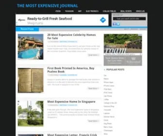 Most-Expensive.com(The Most Expensive Journal) Screenshot