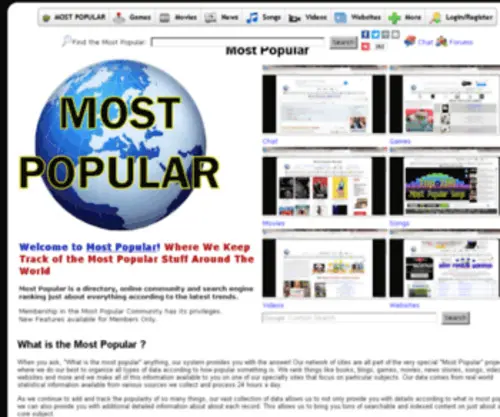 Most-Popular.org(Most Popular) Screenshot