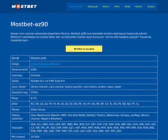 Mostbet-AZ-90.com Screenshot