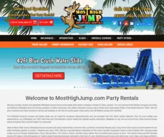 MosthighJump.com(Bounce House & Party Rentals) Screenshot