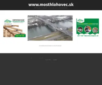 Mosthlohovec.sk(Aktualna dopravna situacia na moste) Screenshot