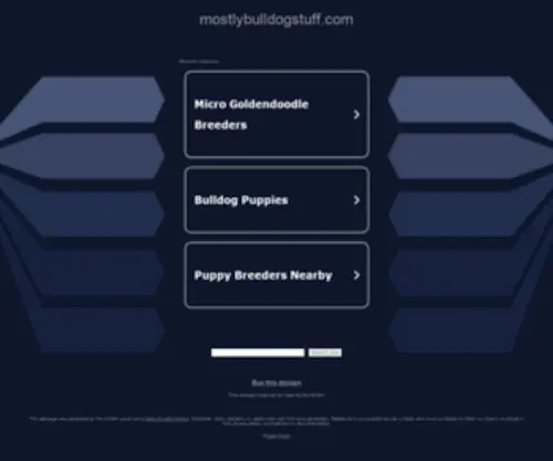 Mostlybulldogstuff.com(Mostlybulldogstuff) Screenshot