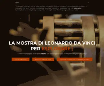 Mostradileonardo.com(Mostra di Leonardo) Screenshot