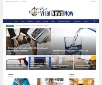 Mostviralnewsnow.com(Front Page) Screenshot