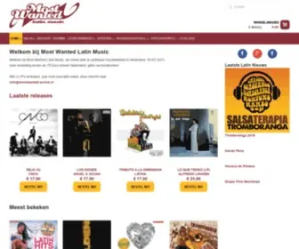 Mostwanted-Online.nl(Welkom bij Most Wanted Latin Music Online) Screenshot