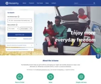 Motability.co.uk(Motability Scheme) Screenshot