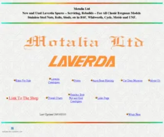 Motalia.com(Motalia Laverda spares) Screenshot