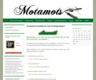 Motamots.fr(La langue française à la portée de tous) Screenshot