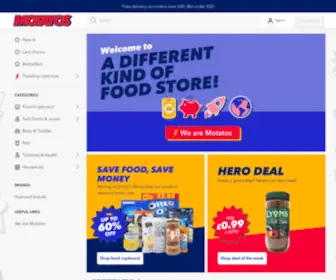 Motatos.co.uk(Shop food online) Screenshot