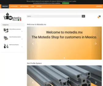 Motedis.mx(Tu tienda online para perfiles de aluminio y accesorios) Screenshot