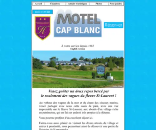 Motelcapblanc.com Screenshot