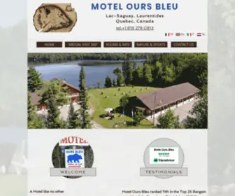 Moteloursbleu.com(Motel Ours Bleu) Screenshot